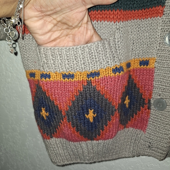 Vtg. Together 90's Cardigan Sweater Button Front/Pockets Women's Size XL - Picture 5 of 10